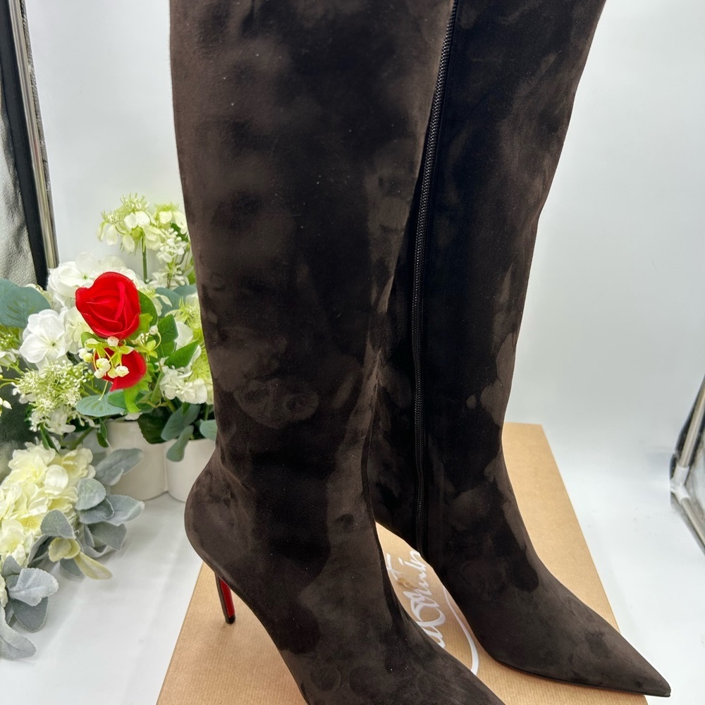 Women's Christian Louboutin Miss Z Botta 80 mm knee-high boots  size 39.5